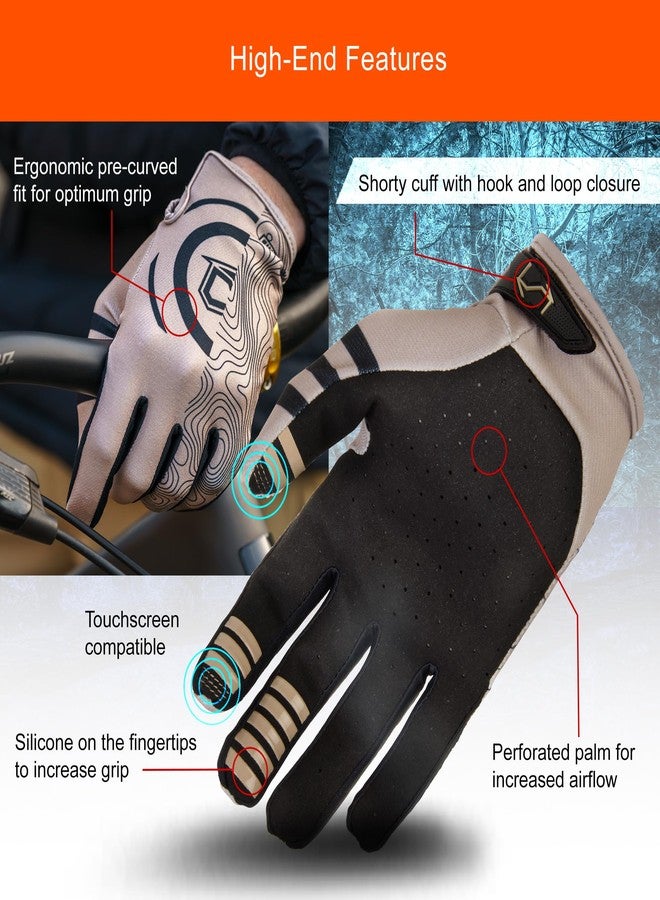 MSR Rush MTB Mountain Bike Dirt Bike Motocross MX BMX Outdoor Sports ATV UTV Powersports Riding Gloves for Men and Women XX-Large Olive - Image 4