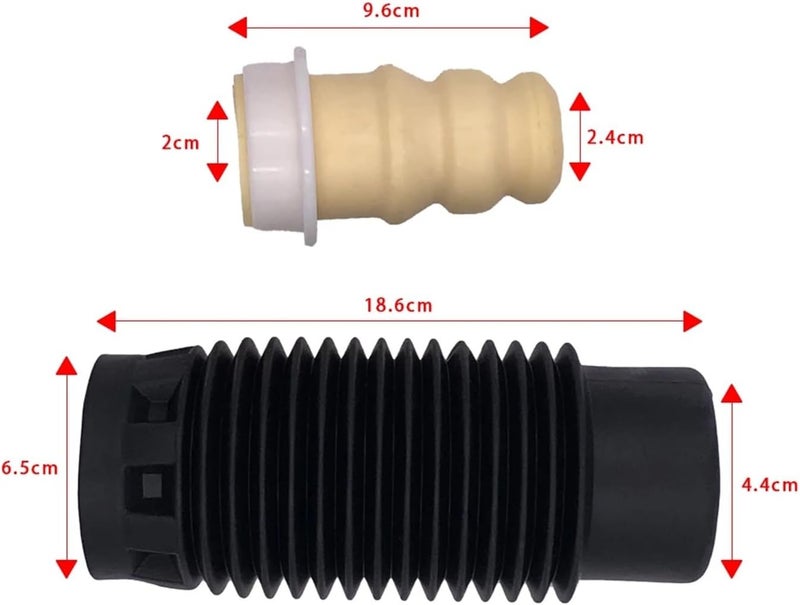 Wivplex Car Front Shock Absorber Buffer Rubber Boot Set - Image 2