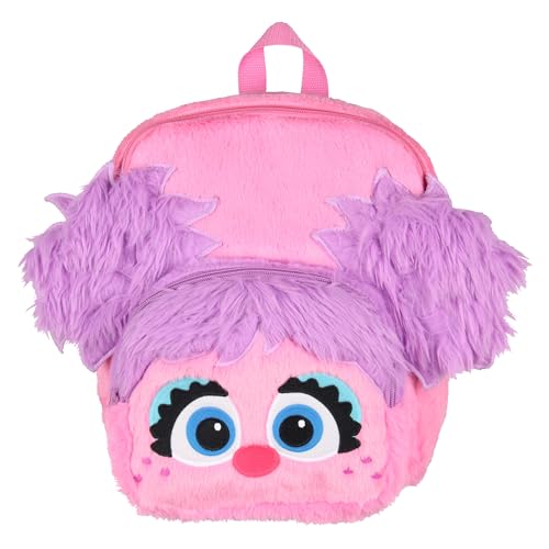 INTIMO Sesame Street Plush Furry Abby Cadabby Smile Face 12 Inch Backpack For Daily Use - Image 1