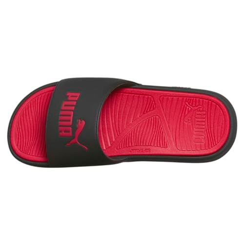PUMA Men's COOL CAT 2.0 Slide Sandals, PUMA Black-PUMA Red-PUMA Red, 9 - Image 4