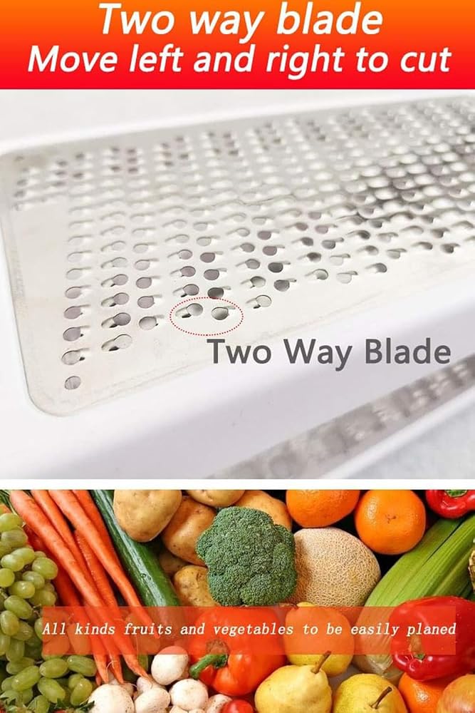 Tazweeq Cheese Shredder, 2-Sided Stainless Steel Multipurpose Food Grater for Cheese Parmesan Vegetable, Dishwasher Safe - Image 3