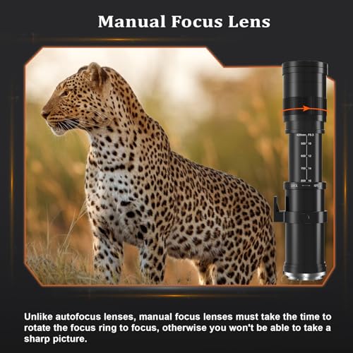BENOISON Telephoto Lens for Nikon - F Lens 420-800mm for Nikon DSLR, Manual Focus MF Zoom Lens for Nikon D3500 D850 D7500 D5600 D3400 D500 D7200 D5500 D750 D810 D3300 D5300 D610 D7100 D5200 etc - Image 4