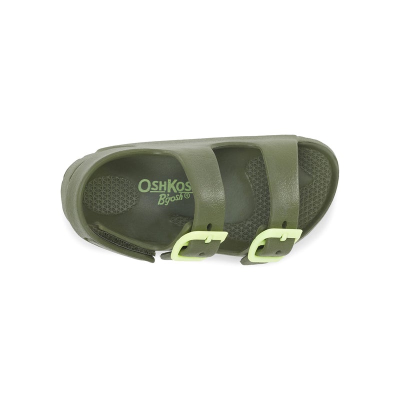 OshKosh B'Gosh Boys Rivar Sandal, Olive/Lime - Image 4