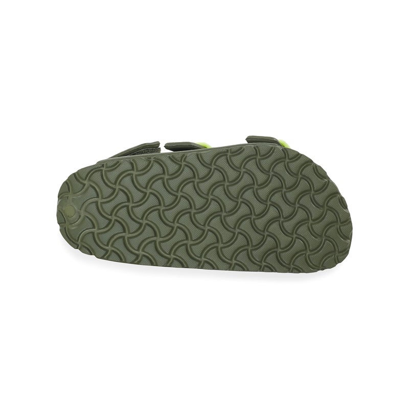 OshKosh B'Gosh Boys Rivar Sandal, Olive/Lime - Image 5
