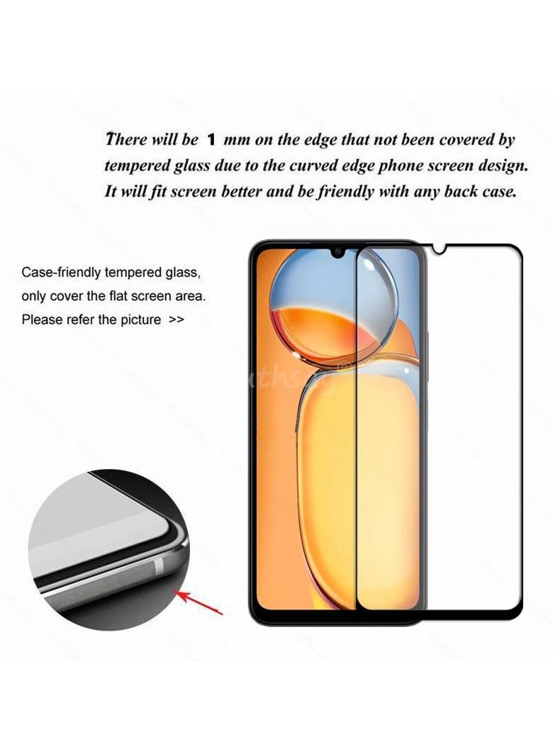 Screen Protector For Xiaomi Redmi 13C Tempered Glass Screen Protector Full Screen Coverage HD Clarity Anti Shatter Scratch Proof Glass For Xiaomi Redmi 13C - Image 5