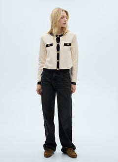 MANGO Knitted Jacket With Jewel Buttons  - Image 4