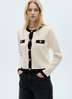 MANGO Knitted Jacket With Jewel Buttons  - Image 1