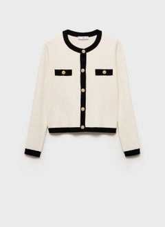 MANGO Knitted Jacket With Jewel Buttons  - Image 5