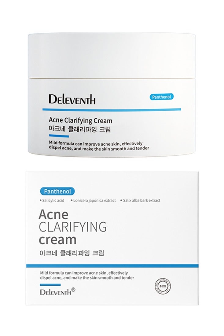 ديلفينث DEleventh العلامة التجارية الكورية كريم معالجة حب الشباب 30g / مع حمض الساليسيليك وفيتامين ب5 وفيتامين هـ ومستخلصات نباتية لتقليل ظهور البثور وتنقية البشرة المعرضة لحب الشباب وتهدئتها - Image 1