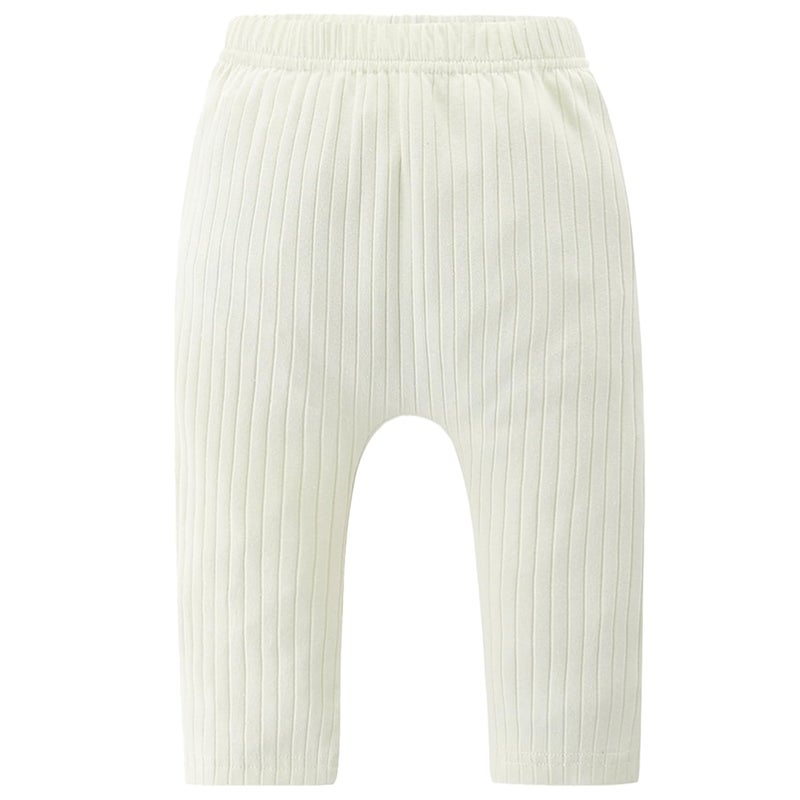 Fullfamous Infant Baby Girl Pants Leggings Cotton Ribbed 5 Pack Pant Clothing Outfits Clothes Black/White/Pink/Yellow/Blue 18-24 Months - Image 3