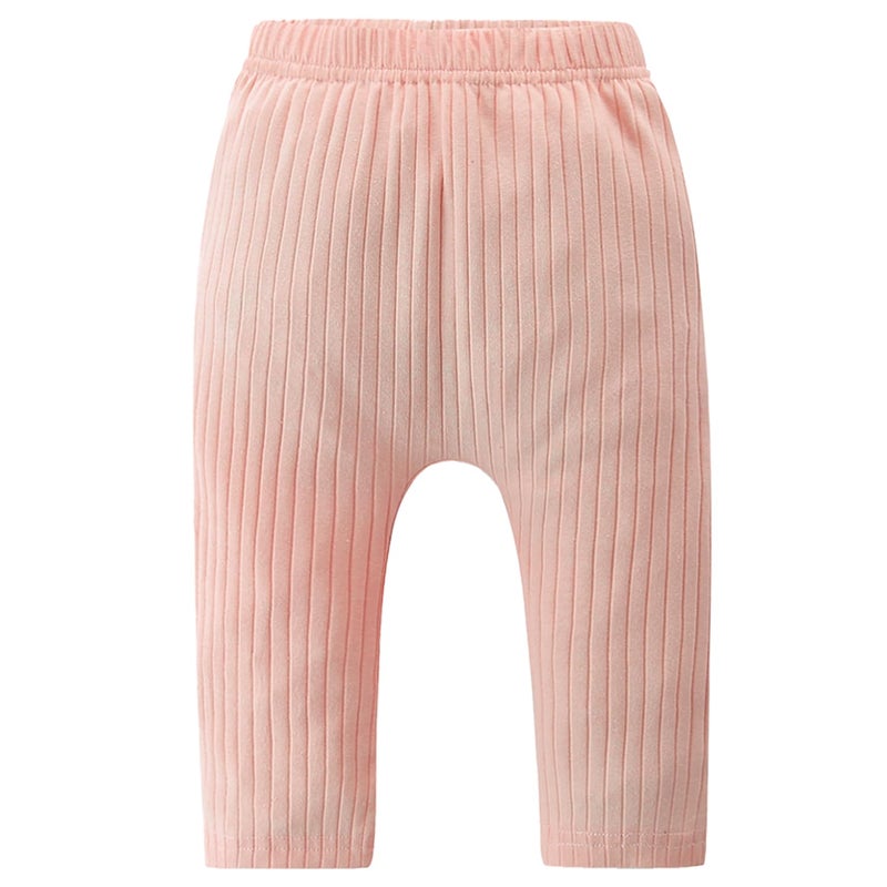 Fullfamous Infant Baby Girl Pants Leggings Cotton Ribbed 5 Pack Pant Clothing Outfits Clothes Black/White/Pink/Yellow/Blue 18-24 Months - Image 2