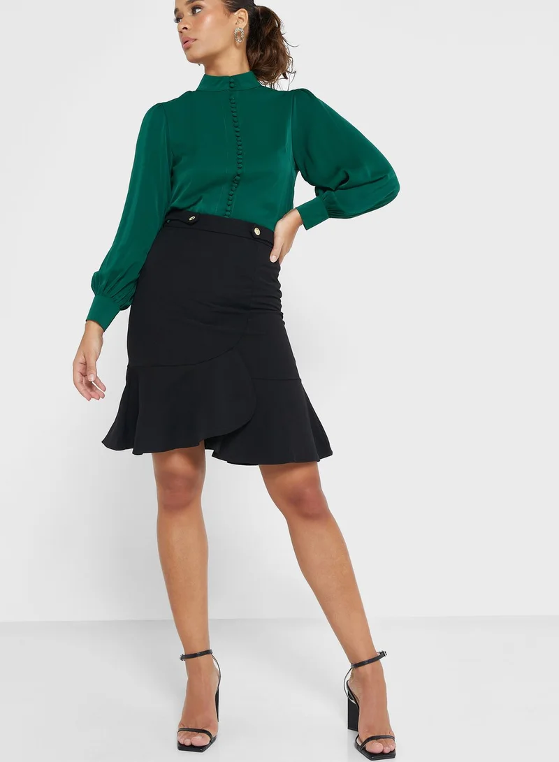 ELLA Button Detail Top