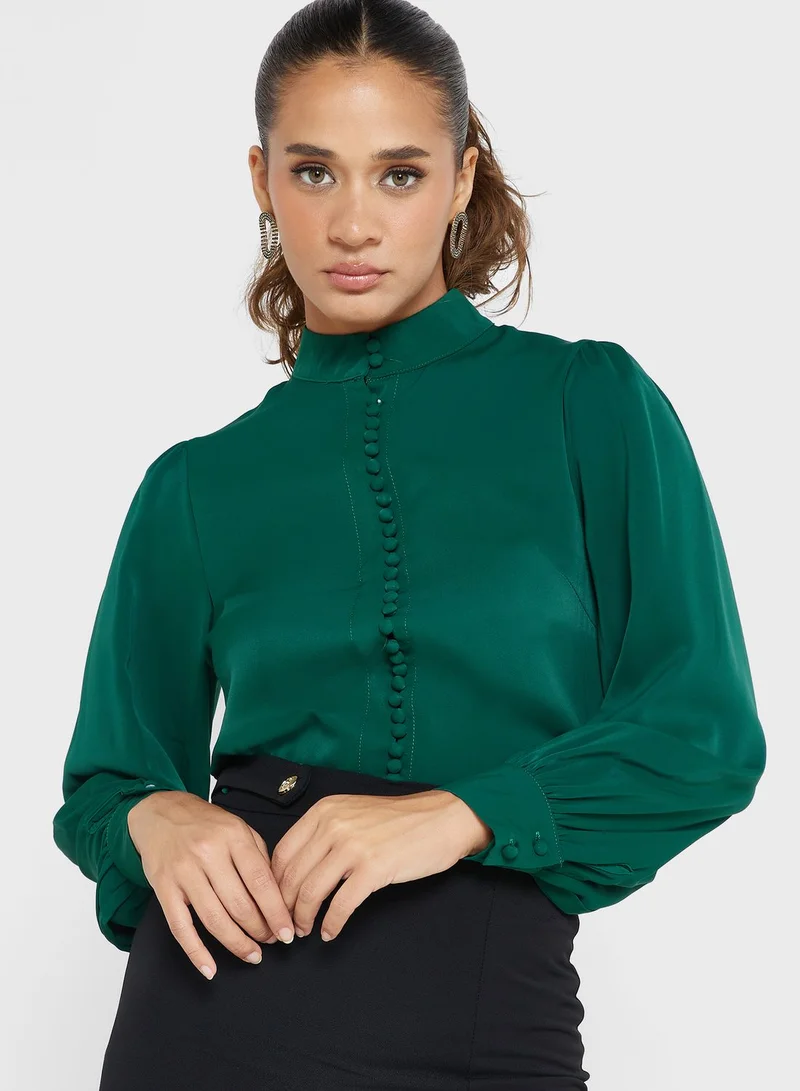 ELLA Button Detail Top