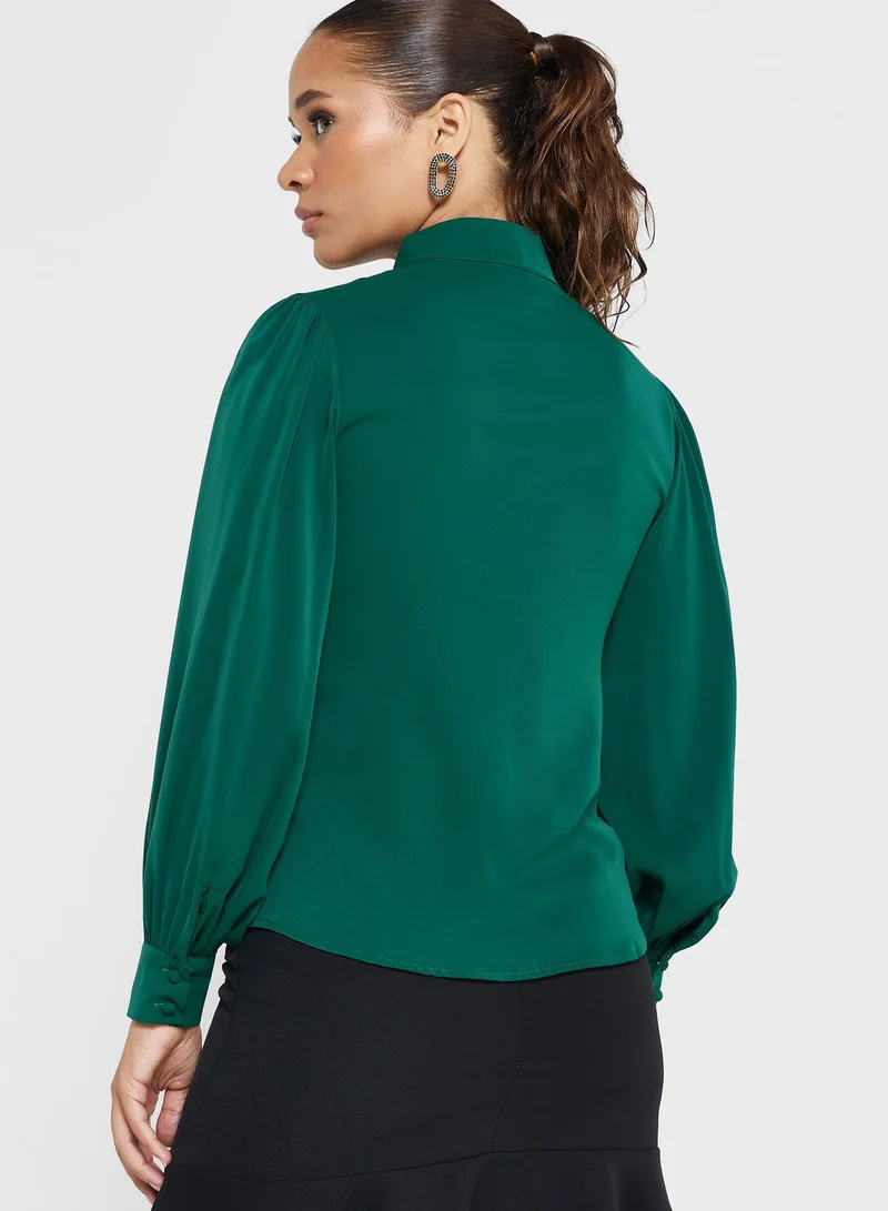 ELLA Button Detail Top