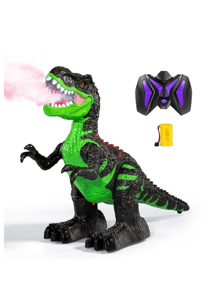 Zikra Remote Control T-rex Large Dinosaur Toy, for Kids Boys 3 4 5 6 7 8 Years, Rechargeable Realistic Tyrannosaurus with Water Mist, Light, Roars, Electric Dino Birthday Gift for Kids Toddlers - Image 1