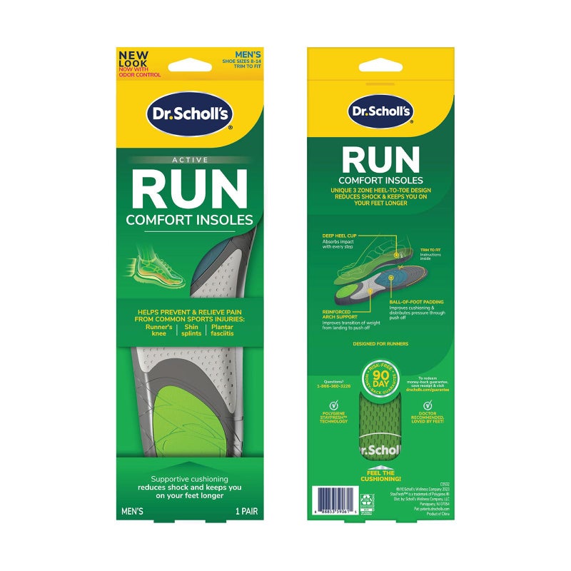 Dr. Scholl'sÂ® Run Active Comfort Insoles,Men's, 1 Pair, Trim to Fit Inserts - Image 1
