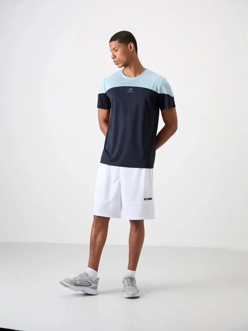 تومي لايف TOMMY Men's Colour-Blocked Crew Neck T-Shirt