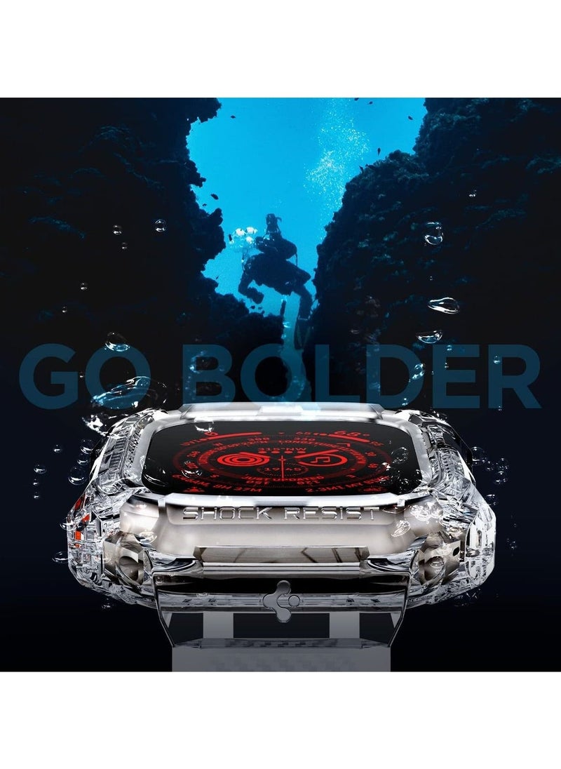 Compatible for Apple Watch Band 49mm Crystal Clear Bands for Apple Watch Ultra - Image 2