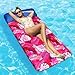 FindUWill Oversized Pool Lounger Floats Adults 72 x37 XL Fabric Covered Pool Float with Headrest UltraComfort Pool Floaties Raft for Party Lake Beach XL Palm Leaves Pink - Image 3