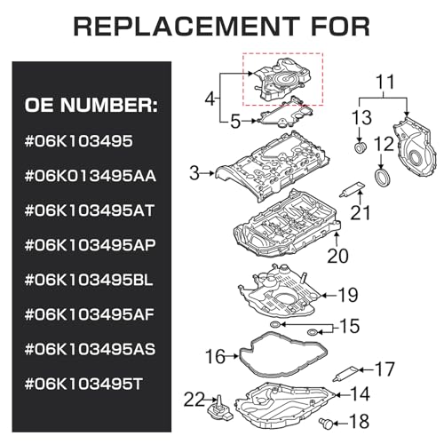 BHB PCV Valve Engine Crankcase Vent Valve Compatible with VW & Audi Jetta/Passat/Golf/Bettle/A3/A4/A5/A6/A7/Q3/Q7 1.8 2.0 06K103495 Oil Separator - Image 3