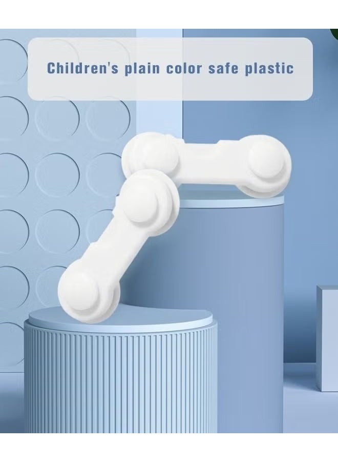 HOOKOR 16-Piece Baby Safety Strap Locks Child Lock for Cabinets and Drawers, Toilet, Fridge & More. 3M Adhesive Pads. Easy Installation, No Drilling Required, White - Image 3