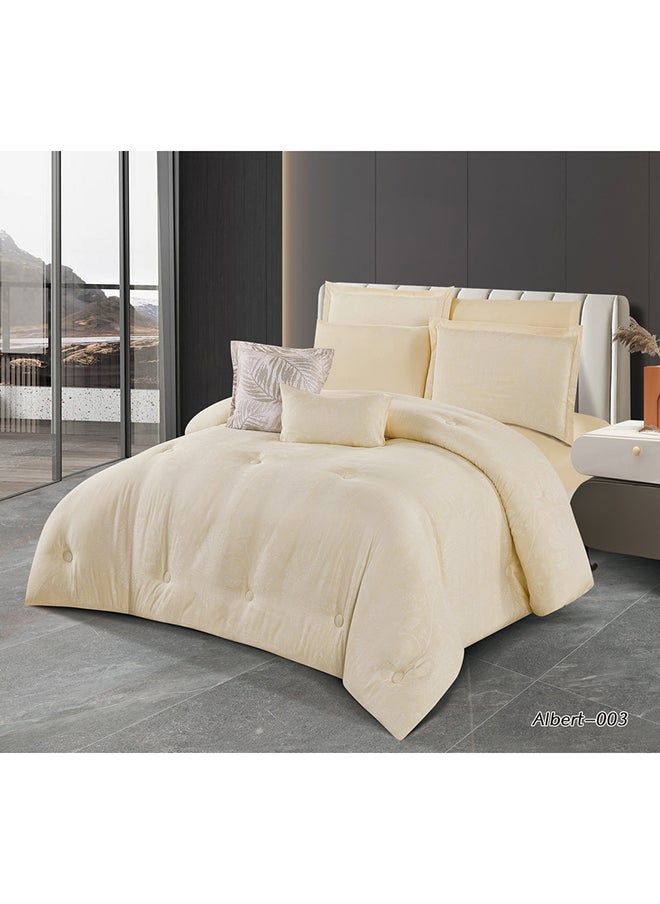 Hours - Horse Comforter Set With Soft Silk-Like Jacquard Fabric And A Modern And Distinctive Pattern That Satisfies All Tastes 4 Pieces Single Size - Image 1