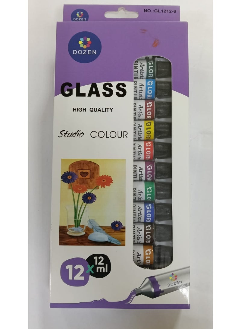 Dozen Glass S115-36  High Quality Studio Colour 12 colors x 12ml - Image 1