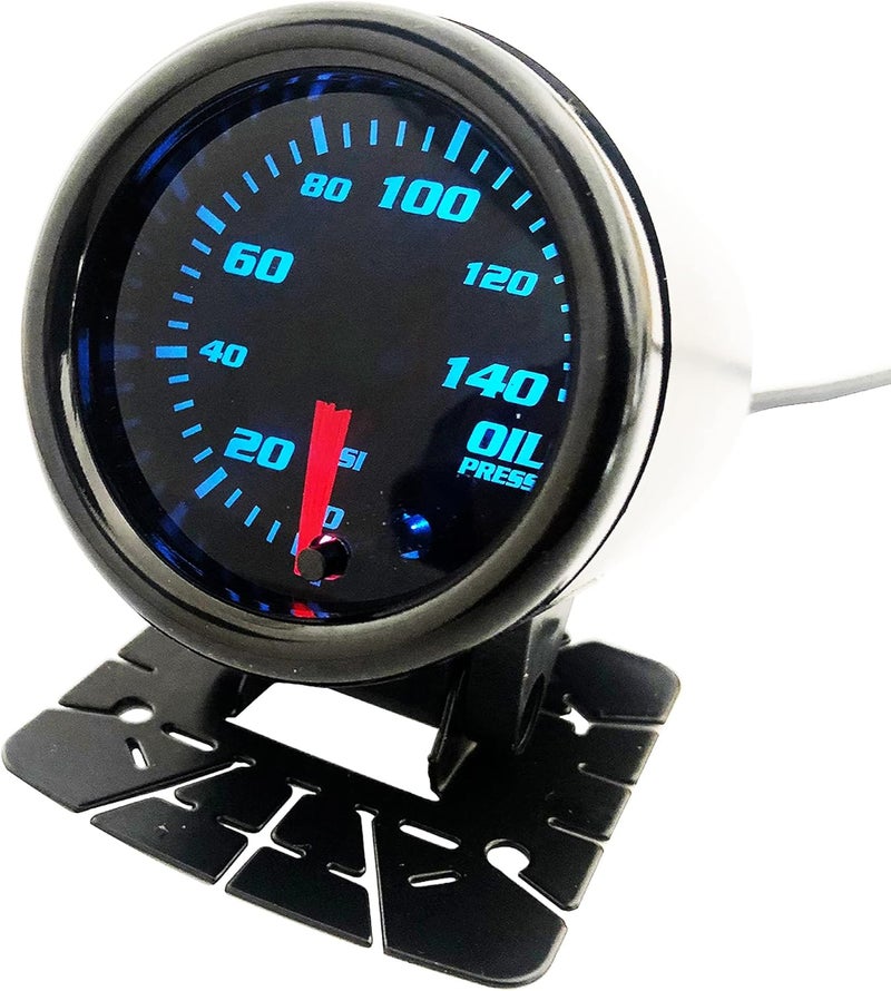 CYONRUAN 52mm Oil Pressure Gauge with 1/8 NPT Sensor and 7 Color LED Display - Image 3