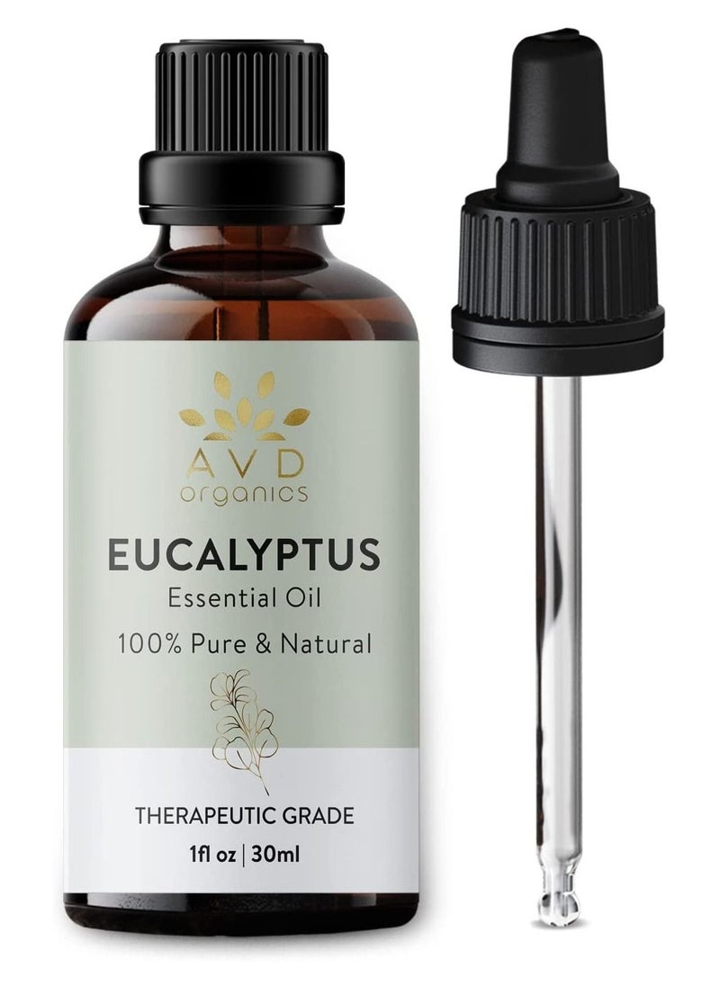 Avd Organics Eucalyptus Essential Oil 30ml Pure and Natural 100% Premium Therapeutic Grade Essential Oil for Bath Steam Hair 1 fl oz - pzsku/Z178B408B250293BE7F76Z/45/_/1681052538/d538b5f4-3f50-4e56-b8ec-db29754b575f