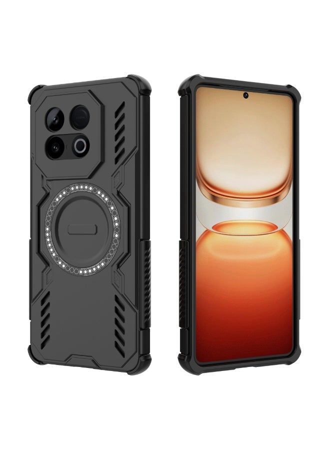 Case For Vivo iQOO Z10 Turbo Pro 5G  ,- Ultra Premium Quality Cover - Heavy Duty Armor Shockproof Case Slip-Resistant - Anti-Scratch Protective Cover - Black - Image 1