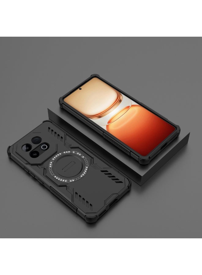 Case For Vivo iQOO Z10 Turbo Pro 5G  ,- Ultra Premium Quality Cover - Heavy Duty Armor Shockproof Case Slip-Resistant - Anti-Scratch Protective Cover - Black - Image 2