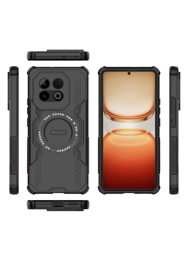 Case For Vivo iQOO Z10 Turbo Pro 5G  ,- Ultra Premium Quality Cover - Heavy Duty Armor Shockproof Case Slip-Resistant - Anti-Scratch Protective Cover - Black - Image 3