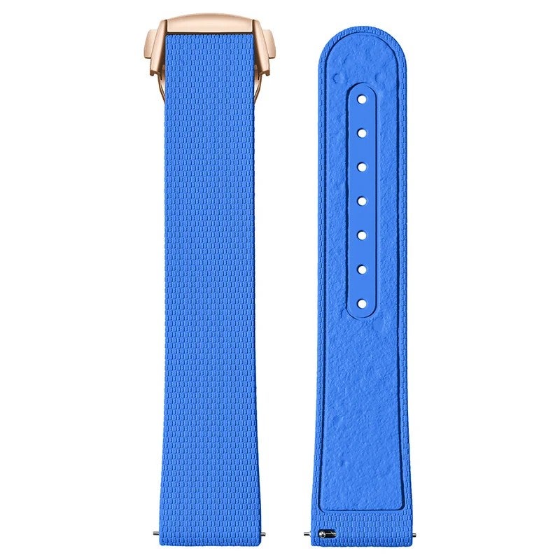 Bluejw Hot Sale FKM Watch Band for Omega Swatch Moonswatch – 20mm Lunar Texture Fluoroelastomer Replacement Strap - Image 1