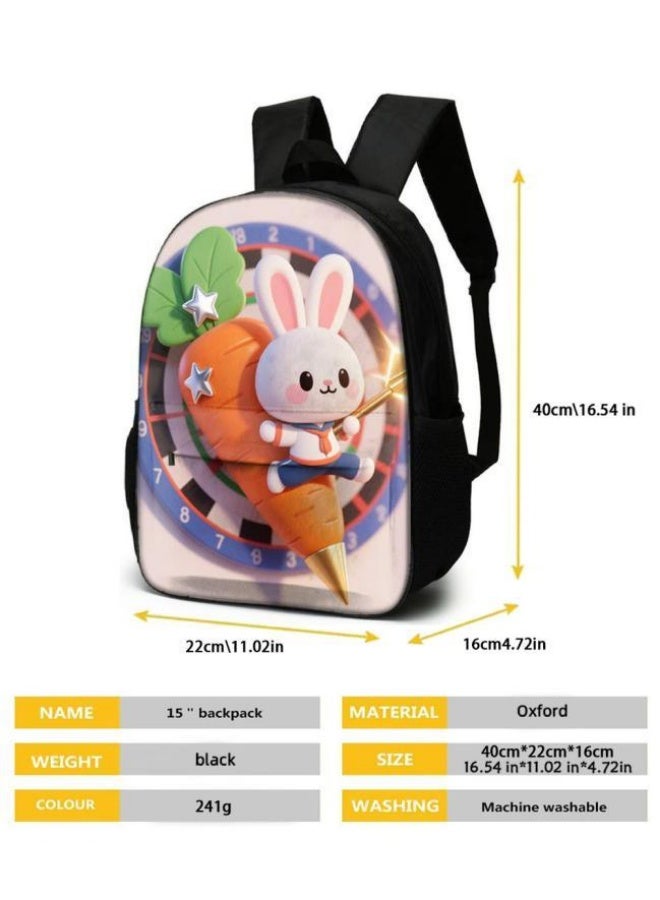 Bright Li Fire Cute cartoon pattern, practical bag three-piece set (students, children, friends' outings, mountain climbing sports, etc. can be used) - 17 - Image 5
