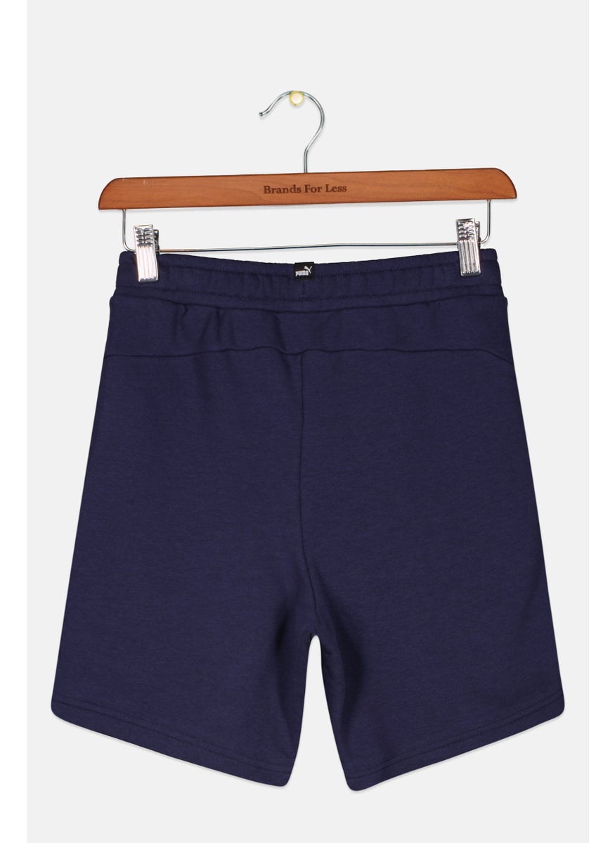 PUMA Kids Boy Sportswear Fit Training Shorts, Navy  - Image 2