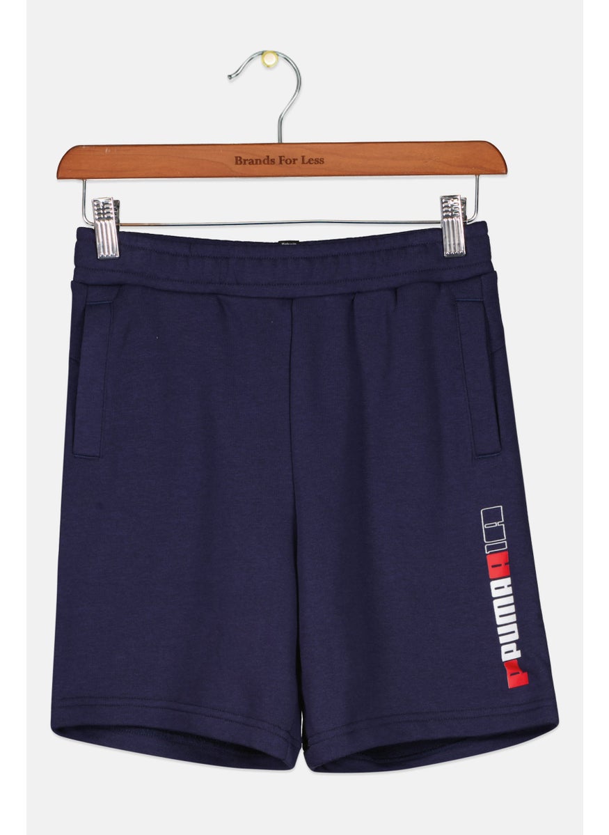 PUMA Kids Boy Sportswear Fit Training Shorts, Navy  - Image 1