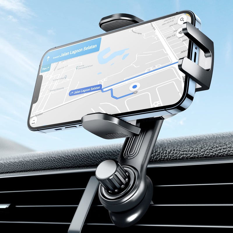 eSamcore Car Vent Phone Mount, Car Phone Holder Mount with Swing Arm Air Vent Clip Car Mount Cell Phone Holder Car for iPhone 17/16/ 15/14/ 13 Pro Max & All 4.7" - 6.9" Android Smartphone - Image 1