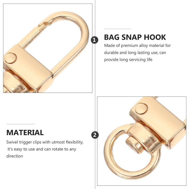15 Pcs Alloy Lobster Claw Clasps Keychain Snap Hooks For DIY Jewelry Making - Image 4