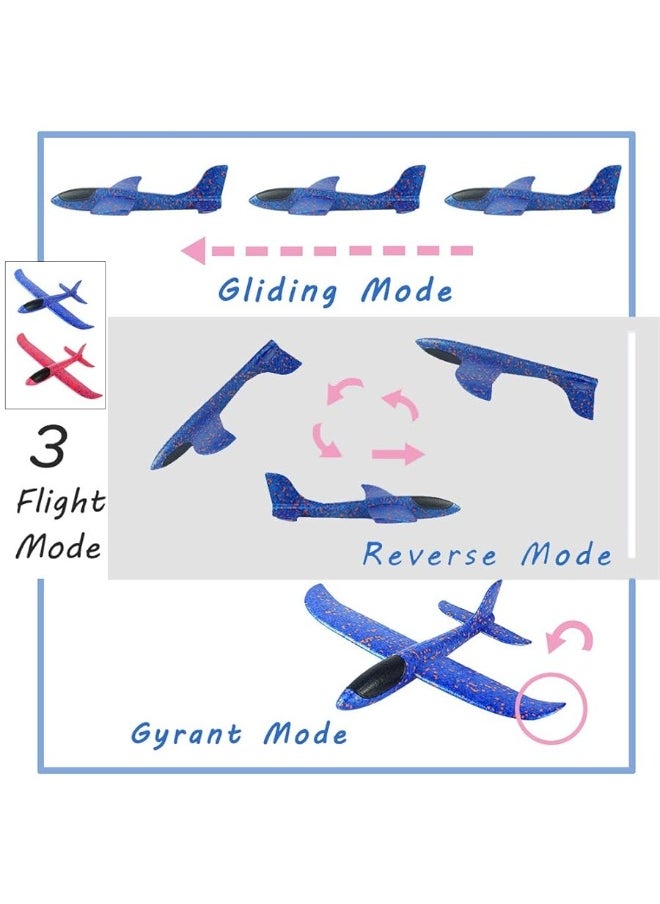 Mypre - Foam Airplanes for Kids Toddler 3 Flight Mode 13.5" Foam Glider Stunt Airplane Toy for 3+ Year Old Model Airplanes Kits Aircraft Hand Throwing Planes Flying Aeroplane Birthday Party Favor Gift 4pcs - Image 1