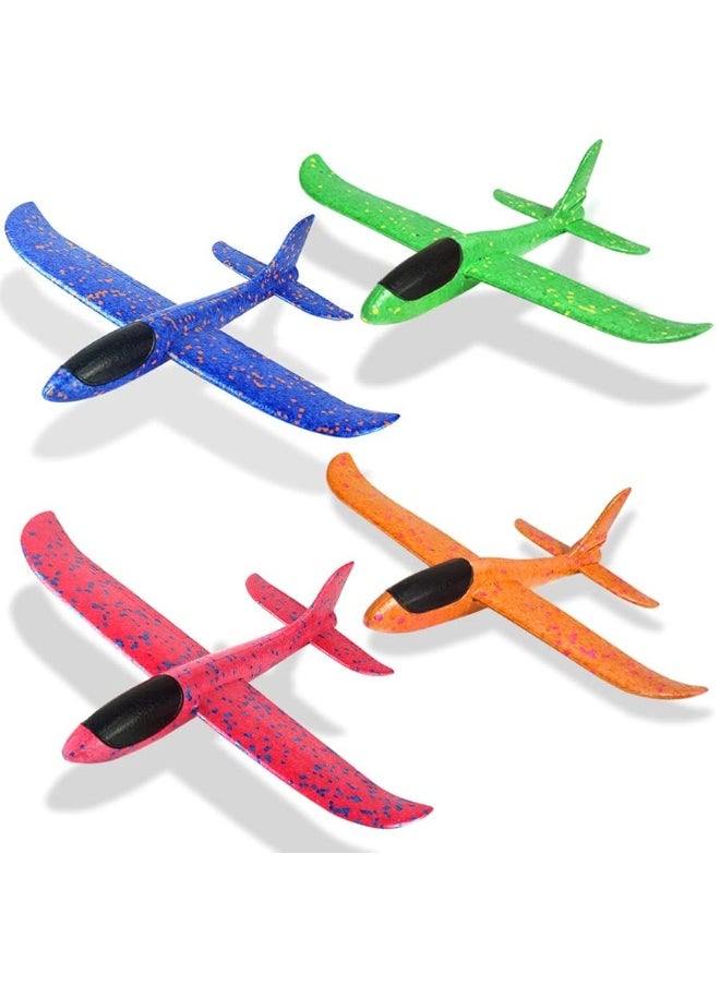 Mypre Foam Airplanes for Kids Toddler 3 Flight Mode 13.5" Foam Glider Stunt Airplane Toy for 3+ Year Old Model Airplanes Kits Aircraft Hand Throwing Planes Flying Aeroplane Birthday Party Favor Gift 4pcs  - Image 4