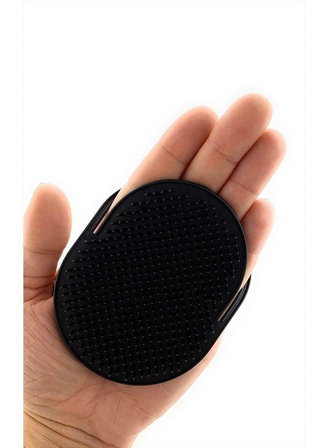 Pocket Palm Combs Brush for Men, Women and Pets Grooming Brush, Pack of 6, (Black) Made in U.S.A