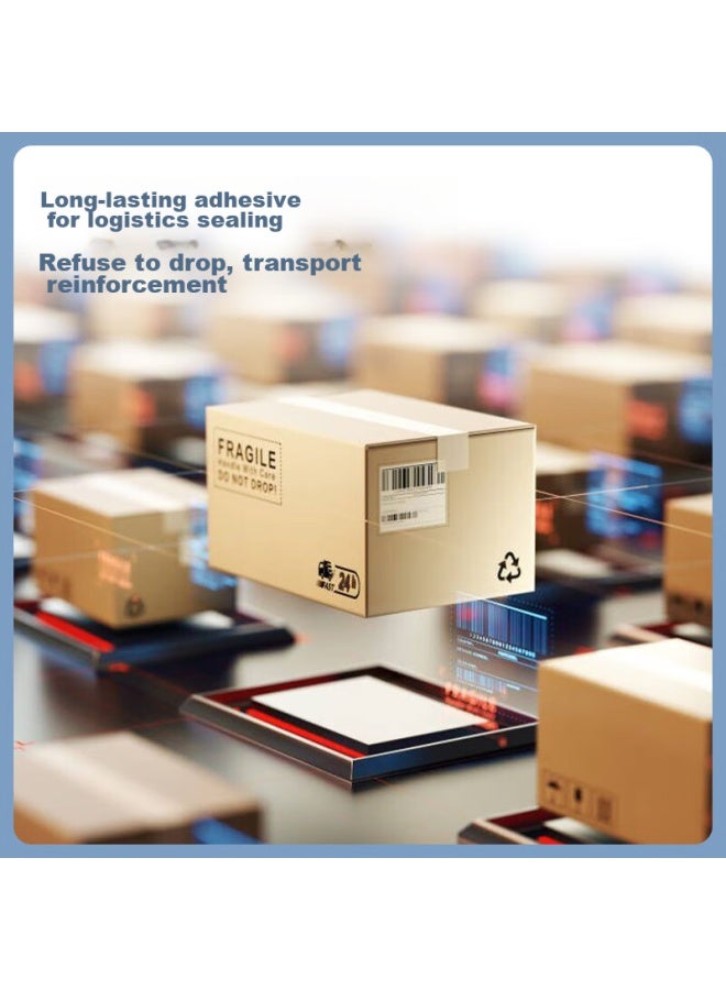 ديلي Deli شريط تغليف شفاف عالي الجودة، 55mm*80m*50um، 6 لفات/أنبوب، لوازم مكتبية، 30289 - Image 5