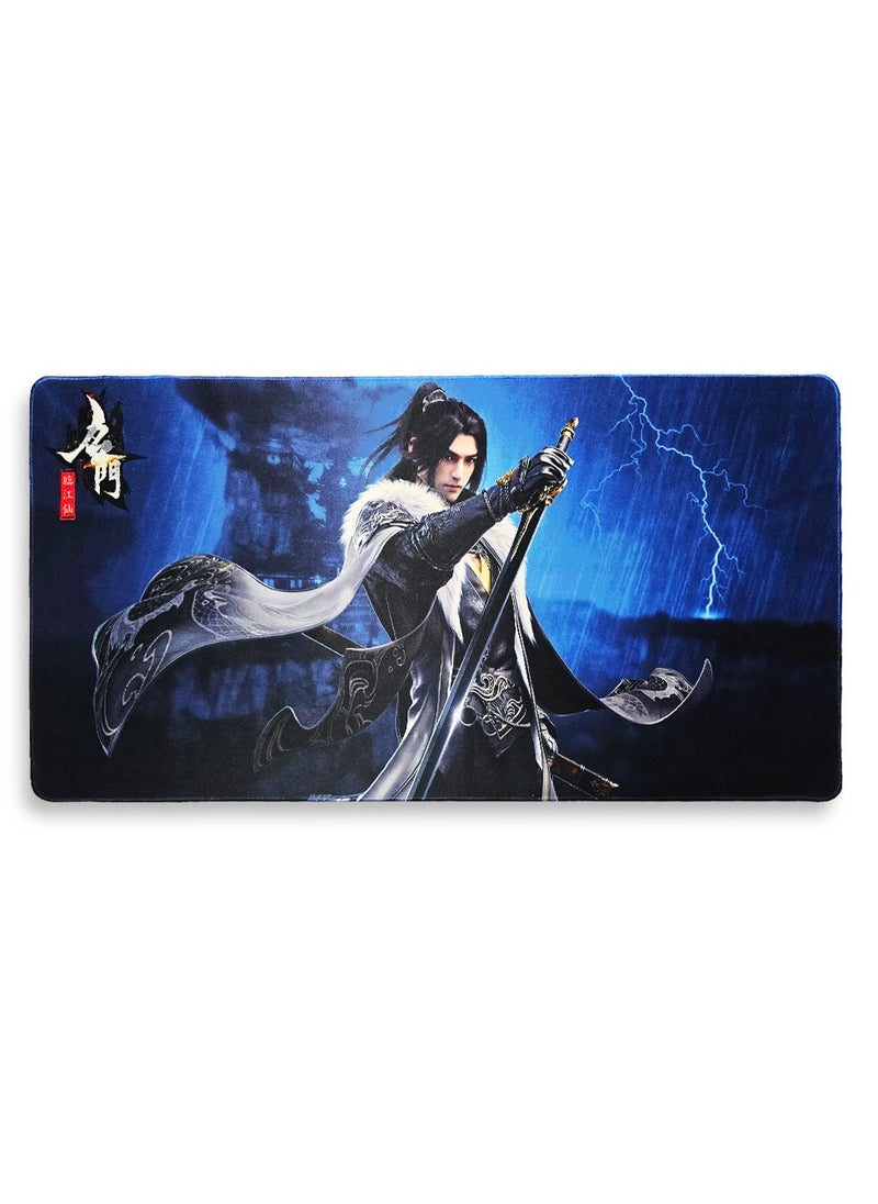 Generic - Large Japanese Anime Mouse Pad, (80cm x 40cm x 3mm), HD Print Pattern Desk Mat, Extended Mouse Pad and Keyboard Mouse Pads, Waterproof Cloth Surface Mouse Pads for Office, Anti-Slip Rubber Base - Image 1