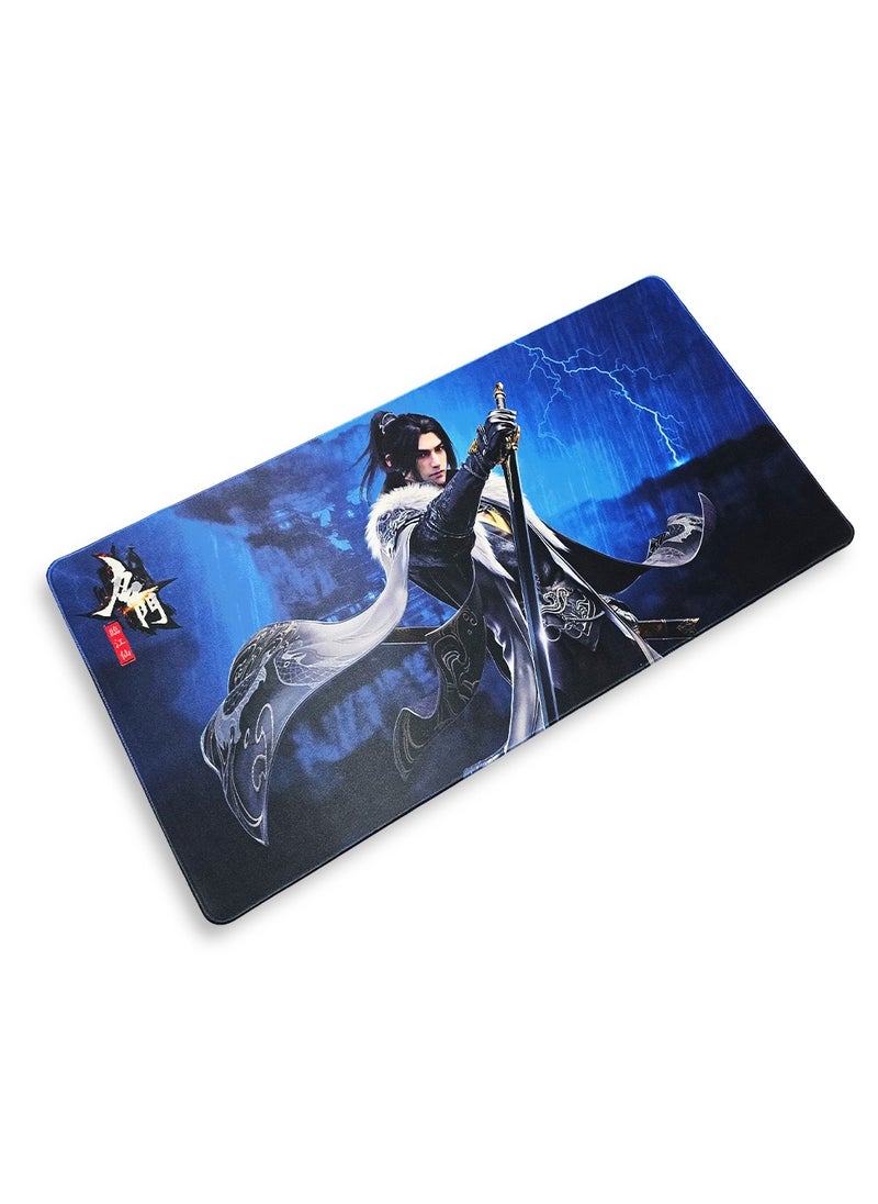 Generic - Large Japanese Anime Mouse Pad, (80cm x 40cm x 3mm), HD Print Pattern Desk Mat, Extended Mouse Pad and Keyboard Mouse Pads, Waterproof Cloth Surface Mouse Pads for Office, Anti-Slip Rubber Base - Image 1
