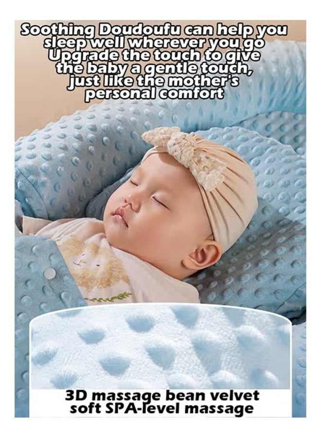 كلناميان سرير نوم ملائم بشكل مريح لسرير الأطفال مع وسادة مضادة للقيء، وكرسي محمول للرضع وبساط نوم مهدئ - Image 4