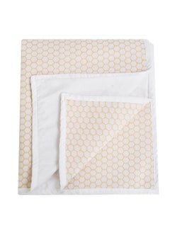 ADBENI HOME ADBENI HOME Ecofriendly Jacquard Quick Dry Sheet for New Born Babies Reusable Waterproof Cotton Bed Protector Baby Mat Cot Sheet for Toddler Extra Absorbent 210GSM Medium 100x70cm White 