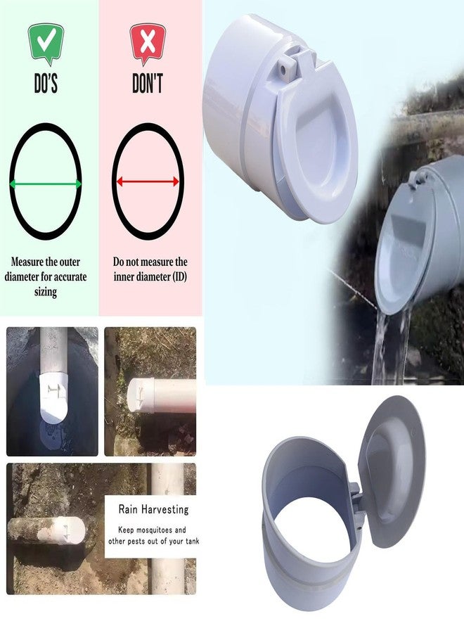 ES EKSAFAR ESEKSAFAR PVC Drain Backflow Valve, Cockroaches, Snakes, Mosquito [Drain Cap/Drain Cover/Hose Non Return Water Valve (160mm) - Image 5