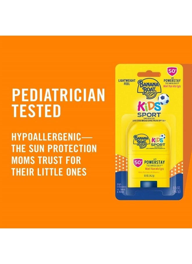 BANANA BOAT Kids Sport Broad Spectrum Sunscreen Stick with SPF 50, 0.5 Ounce  - Image 3