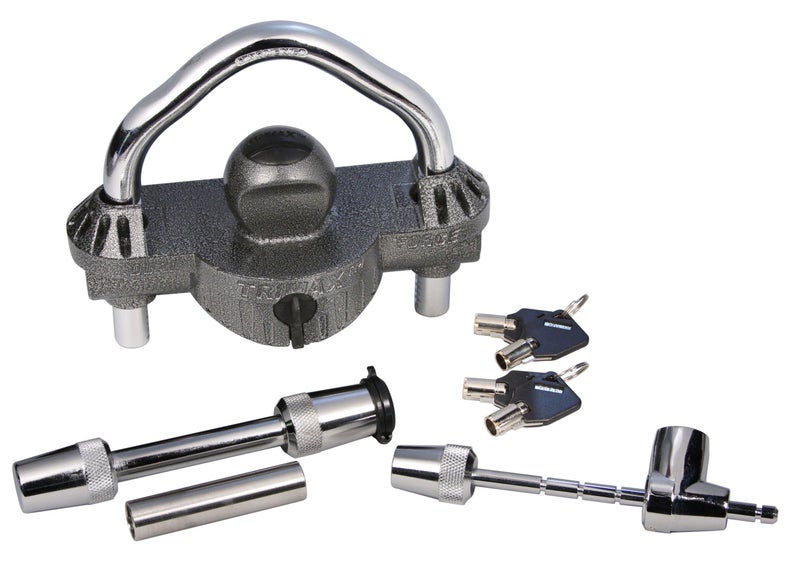 Trimax TCP50 Trailer Lock Combo Pack (Keyed Alike) , Black - Image 2