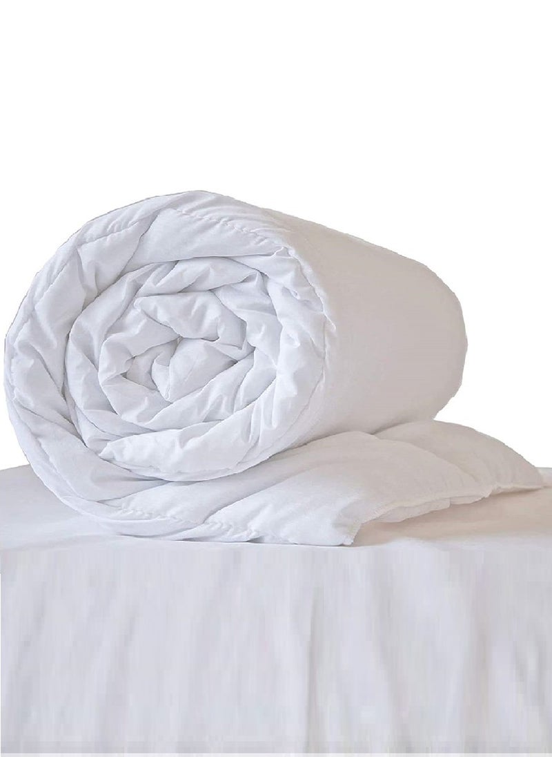 Microfiber Double Size Soft Duvet White 240x260cm - Image 1
